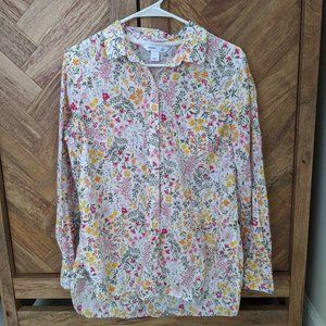 Old Navy Floral Classic Button-Front Shirt